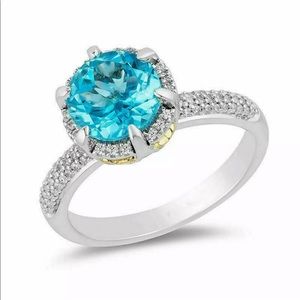 Enchanted Disney Aladdin Swiss Blue Topaz Ring